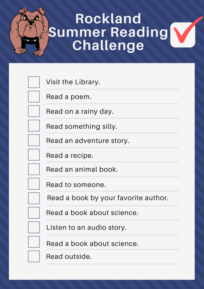 Elementary Level Summer Reading Challenge Checklist
