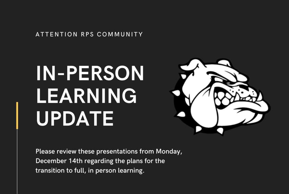 Planning for the Transition to In-Person Learning | Rockland Public Schools