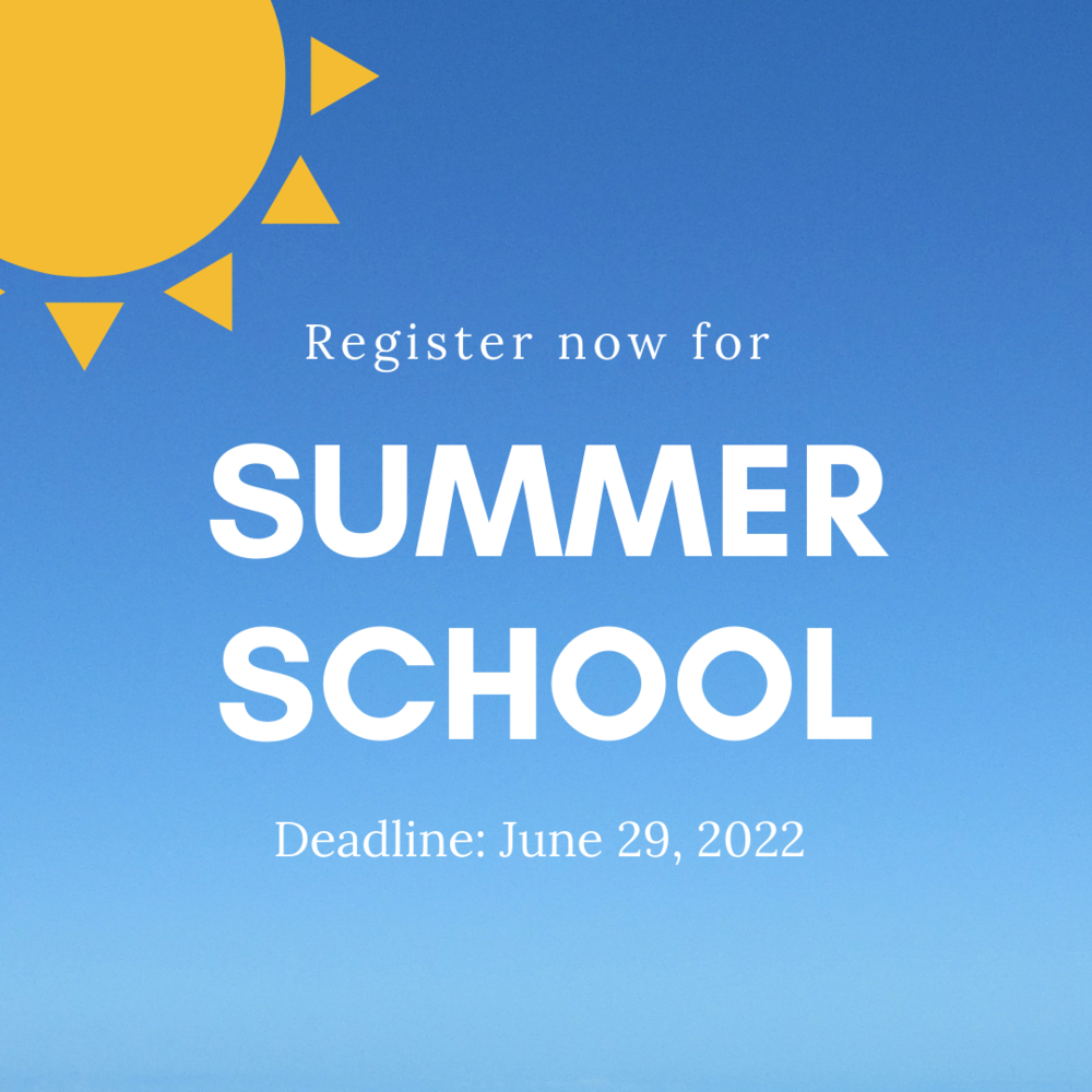 Summer School Registration Information