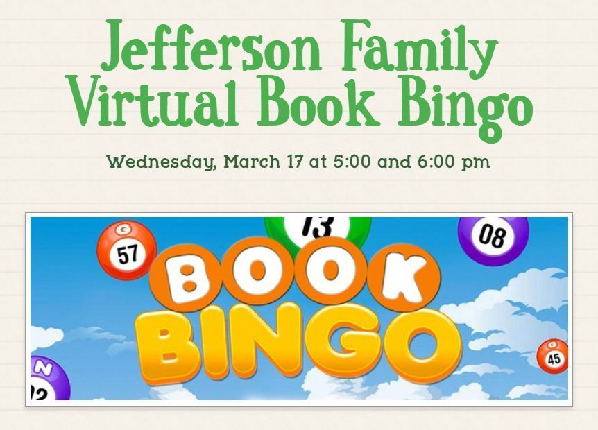 Jefferson Family Virtual Book Bingo