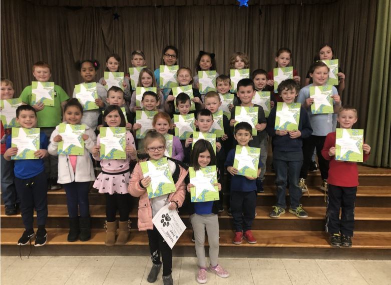 Esten students recognized at the January assembly