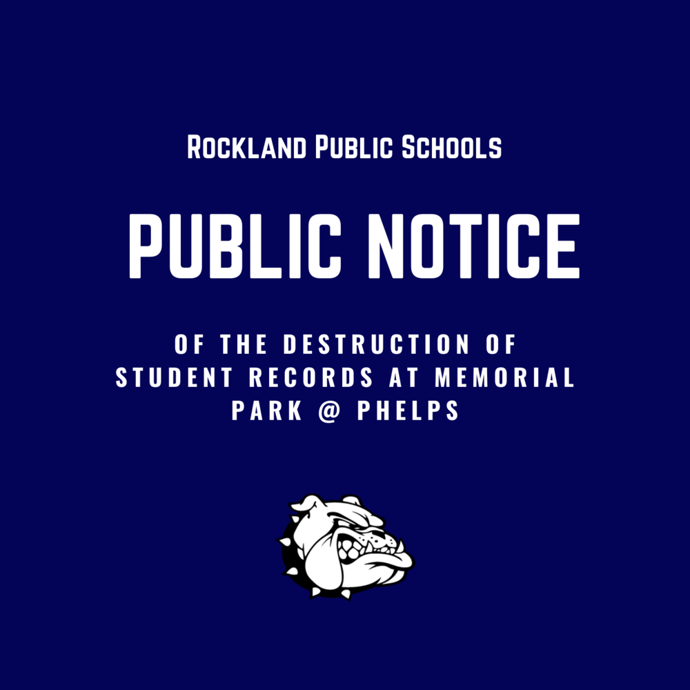 Public Notice: blueback ground white bulldog logo