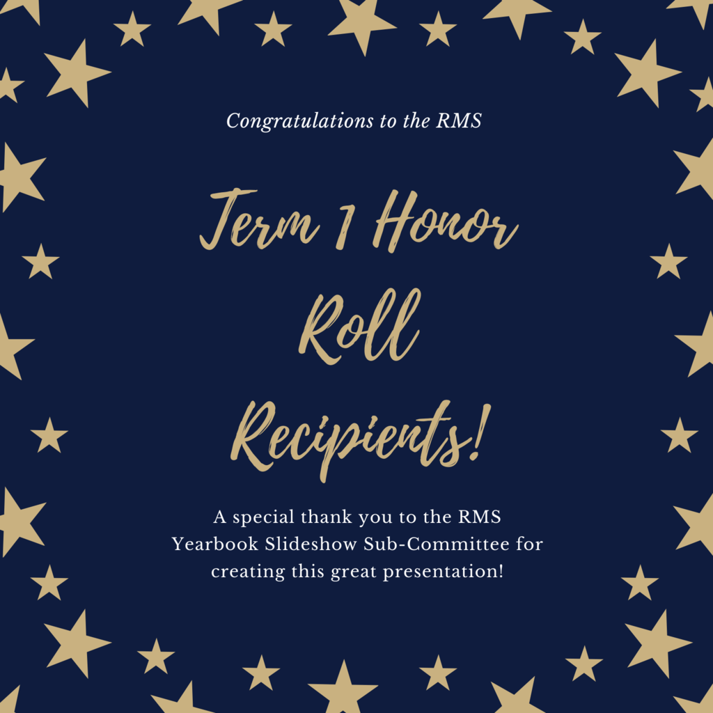 RMS Honor Roll Term 1