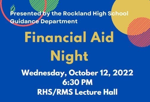 Financial Aid Night: October 12th at 6:30pm