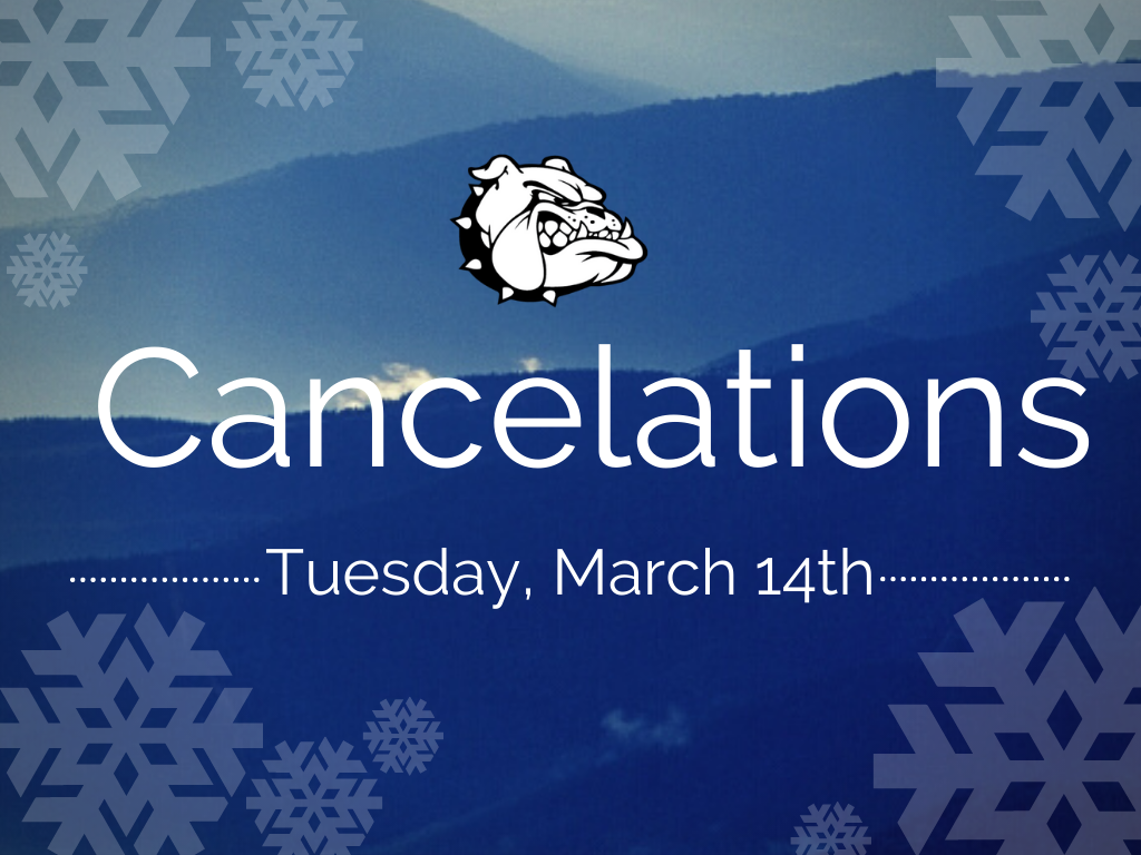 Cancelations 3/14