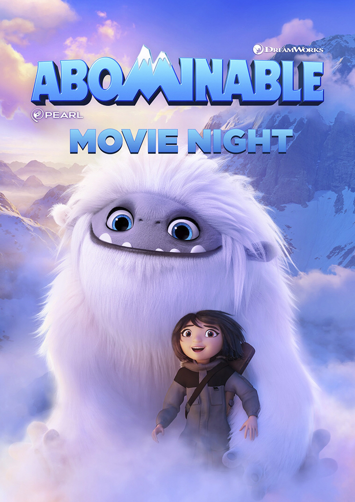 Abominable Movie Night! Tomorrow, January 17 from 6-730 pm. 