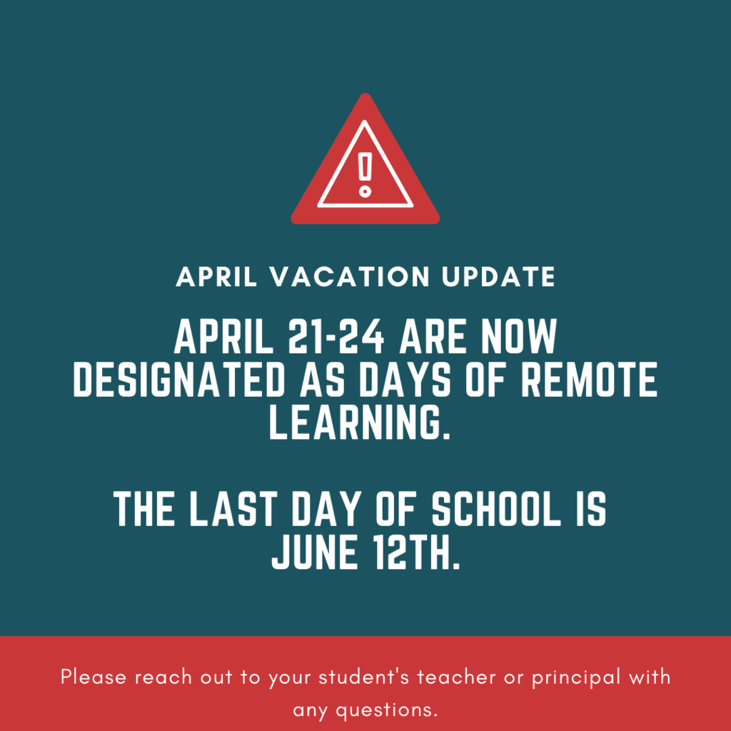 April Vacation Update