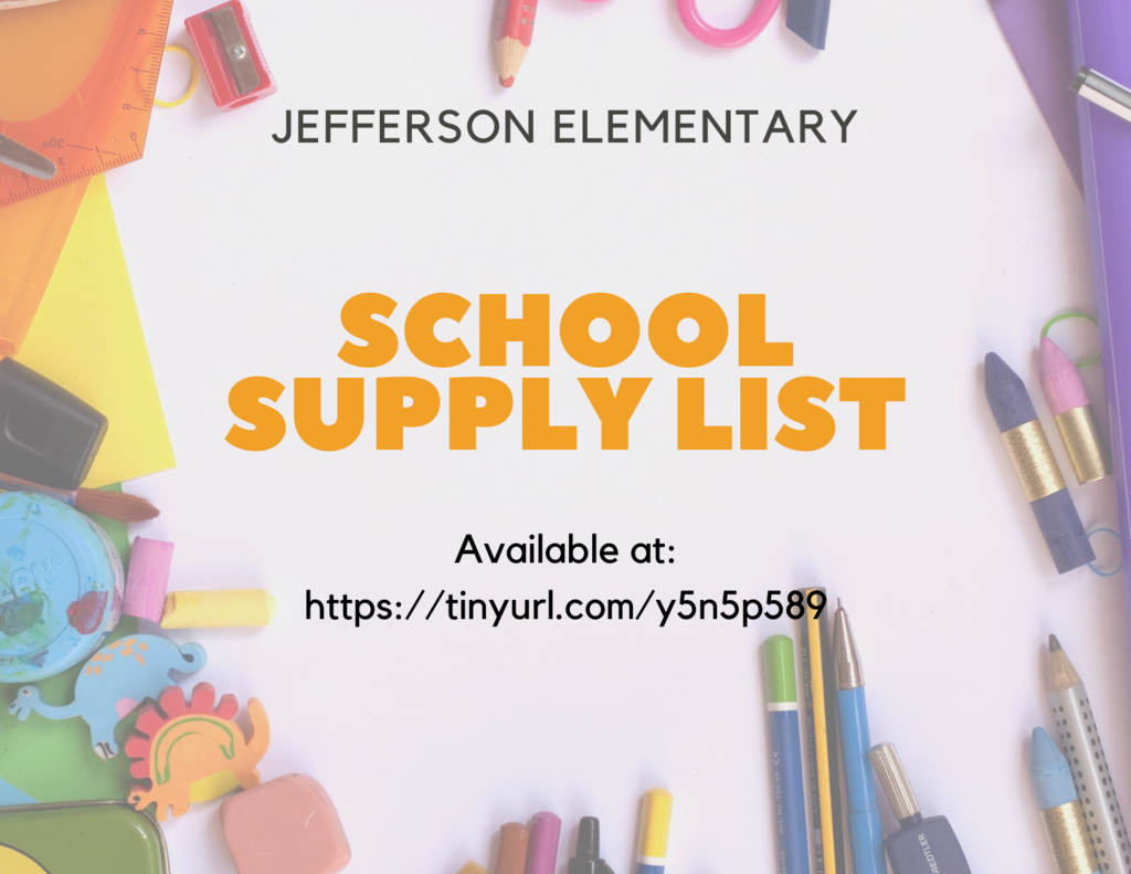 Jefferson Supply List